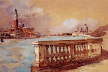  Frank Peintre - Grand Canal dans le paysage de Venise Frank Duveneck